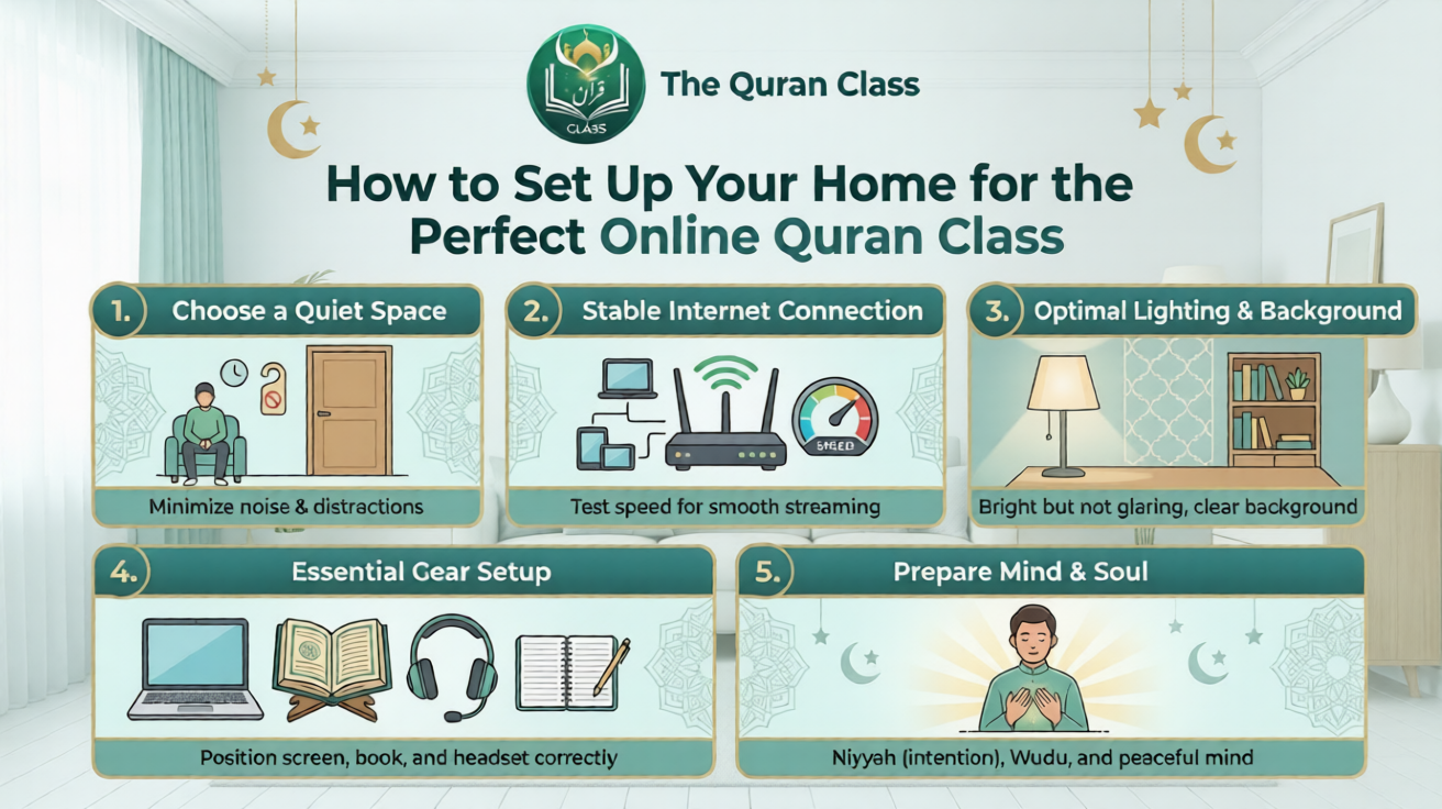 How to Set Up Your Home for the Perfect Online Quran Class