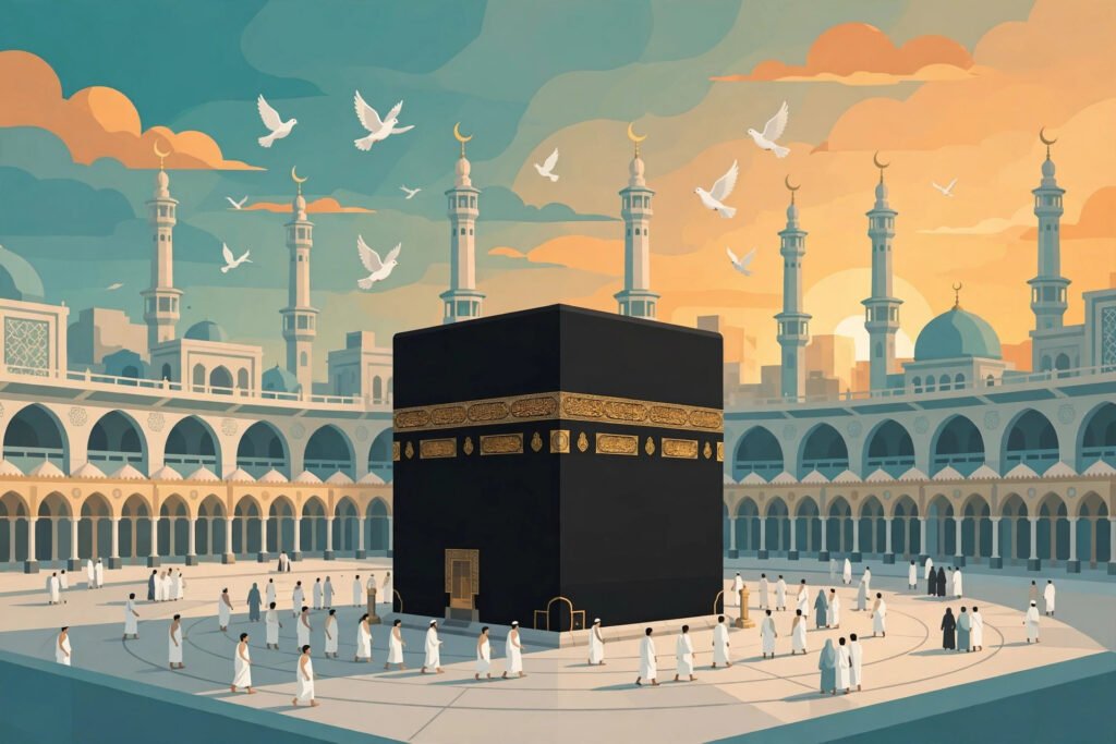 fun facts about islam religion - the Kaaba in Makkah during Hajj